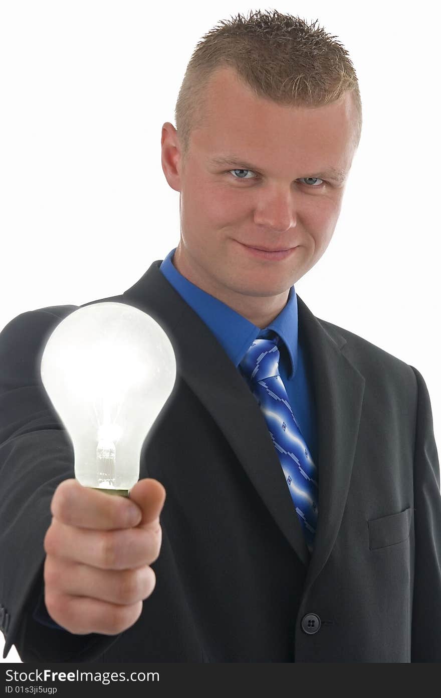 Businessman with idea