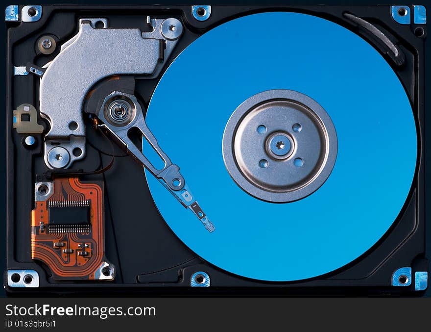 Front view of a harddisk drive