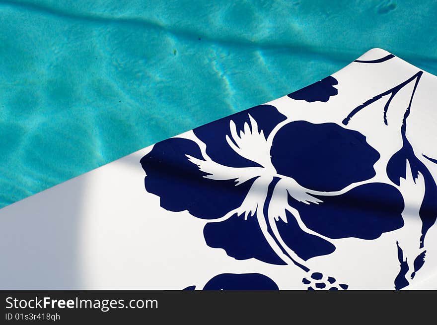 Lazy Raft floating in a Swimming Pool during Hot Summer day. Lazy Raft floating in a Swimming Pool during Hot Summer day