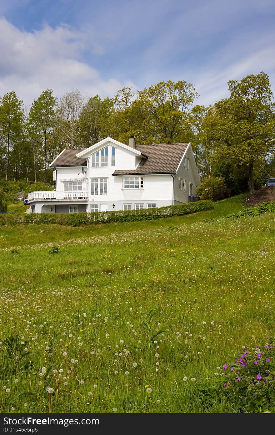 House on the lawn