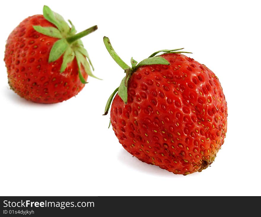 Strawberry isolated on a white background in studio