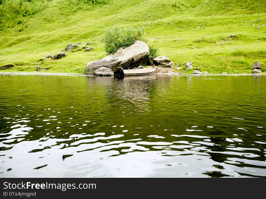 An image of a beautiful bank of a river. An image of a beautiful bank of a river