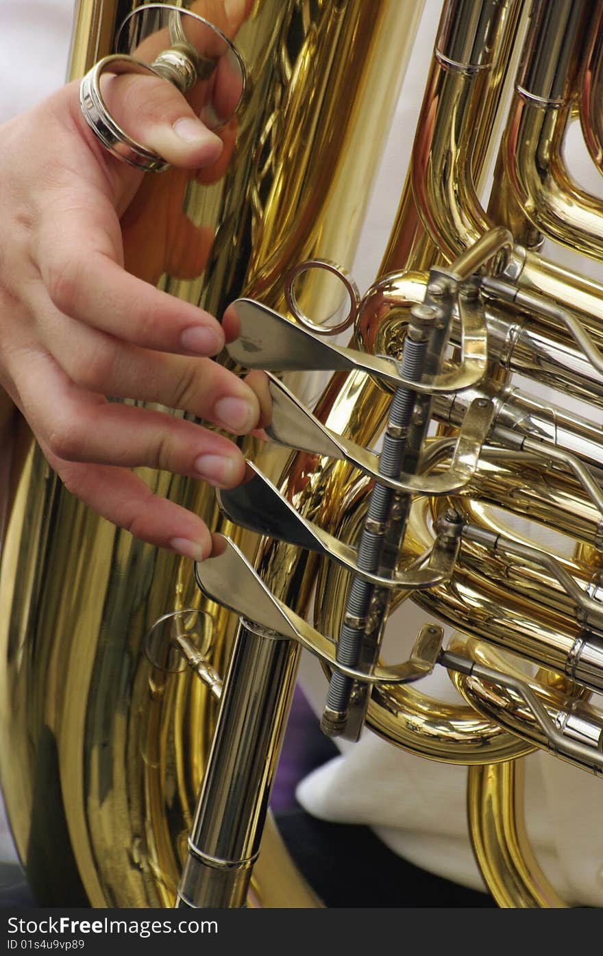 Tuba Player - Detail