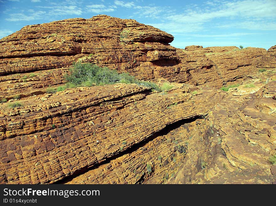 Erosion in George Gill Range, near Kings Canyon, Northern Territory - Australia. Erosion in George Gill Range, near Kings Canyon, Northern Territory - Australia.