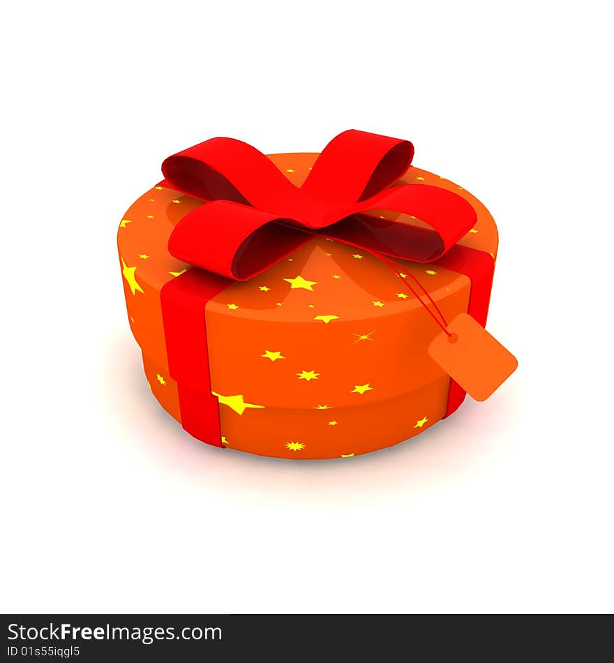 Isolated gift box