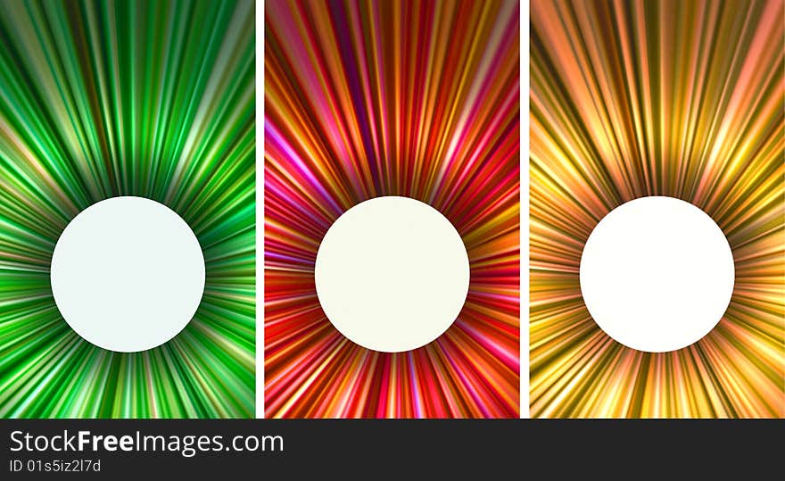 The forms with dispersing rays for focusing images in the circles. The forms with dispersing rays for focusing images in the circles.