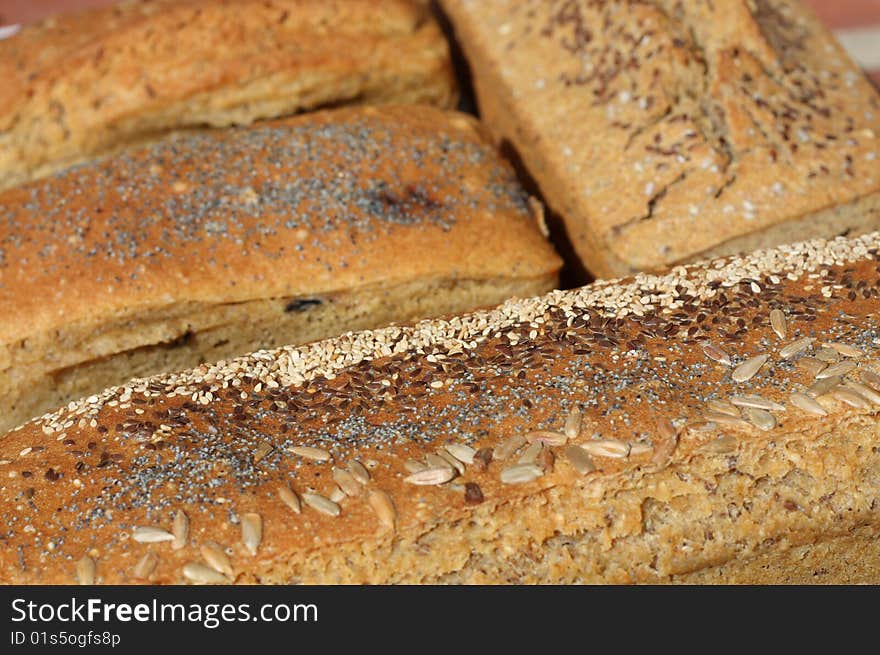 A few loafs of fresh homemade bread