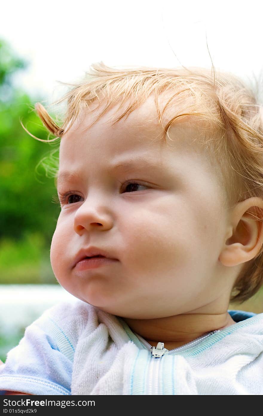 Portrait of the baby boy. Portrait of the baby boy