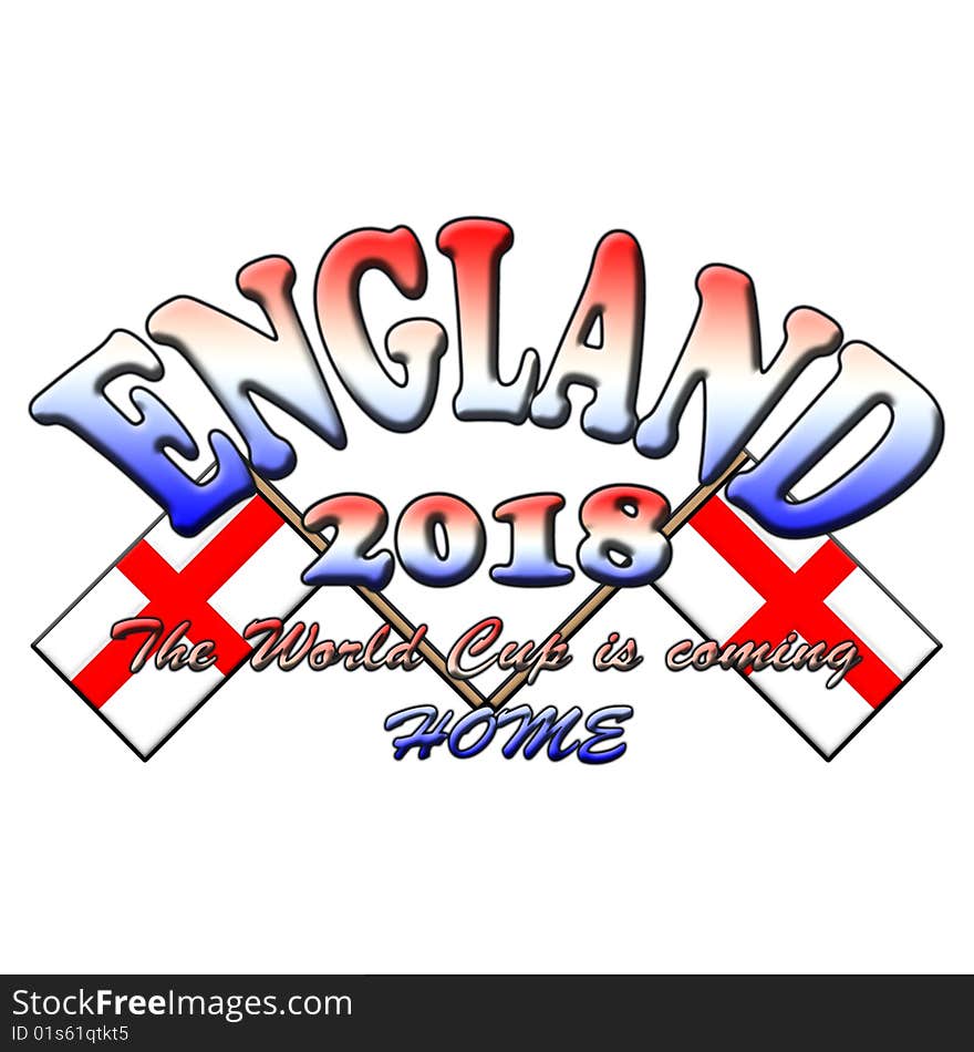 England 2018 world cup banner