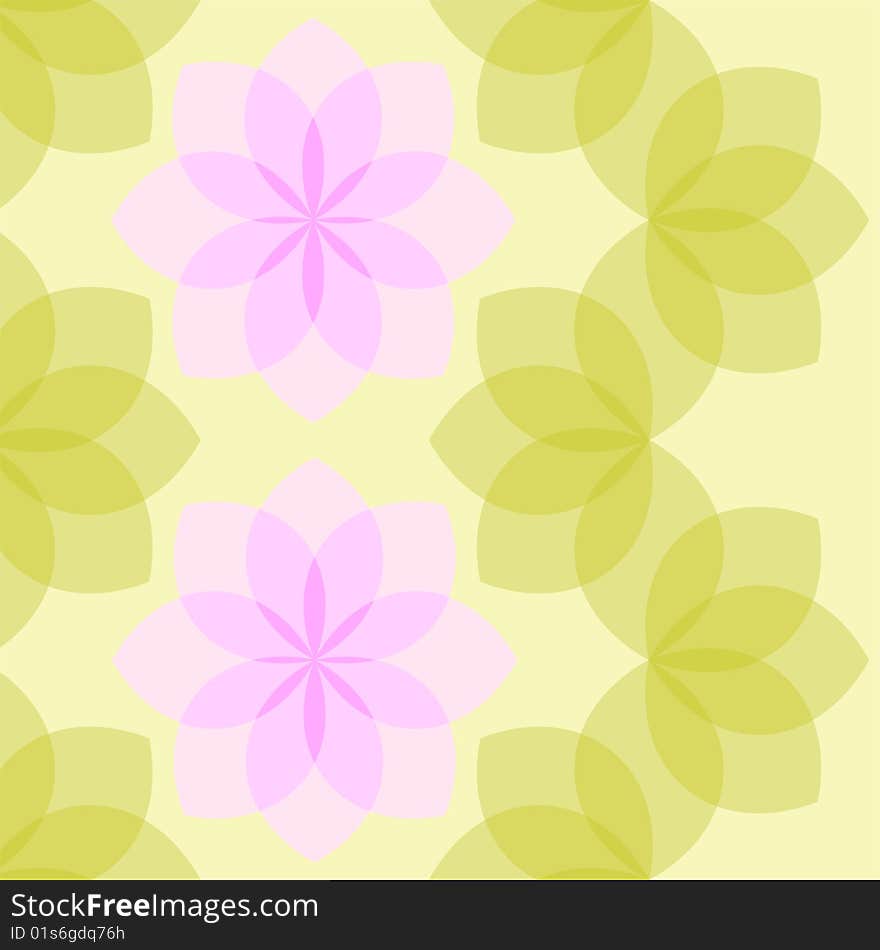 Composition On Yellow Background