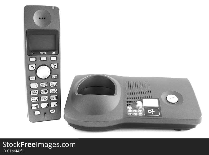 Dect Phone isolated on a white background