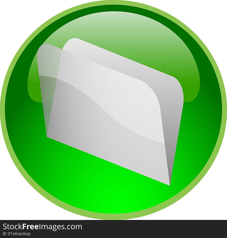 Illustration of a green file button