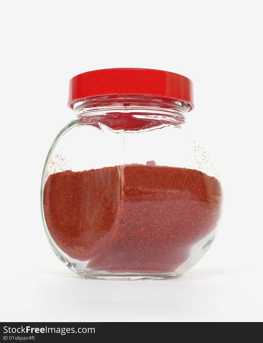 Red Pepper Salt In A Jar.