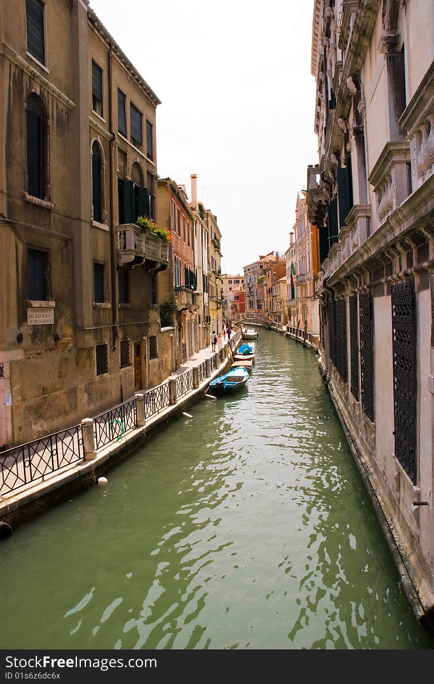 Canal In Venice, Italy