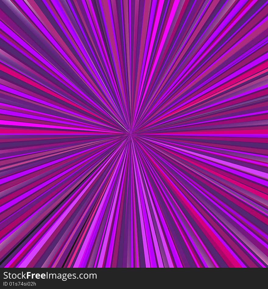 Purple stripes leading to the center. Purple stripes leading to the center