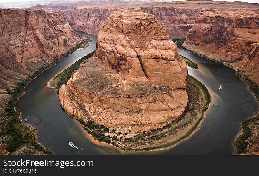 Horseshoe Bend sunset at Page, AZ