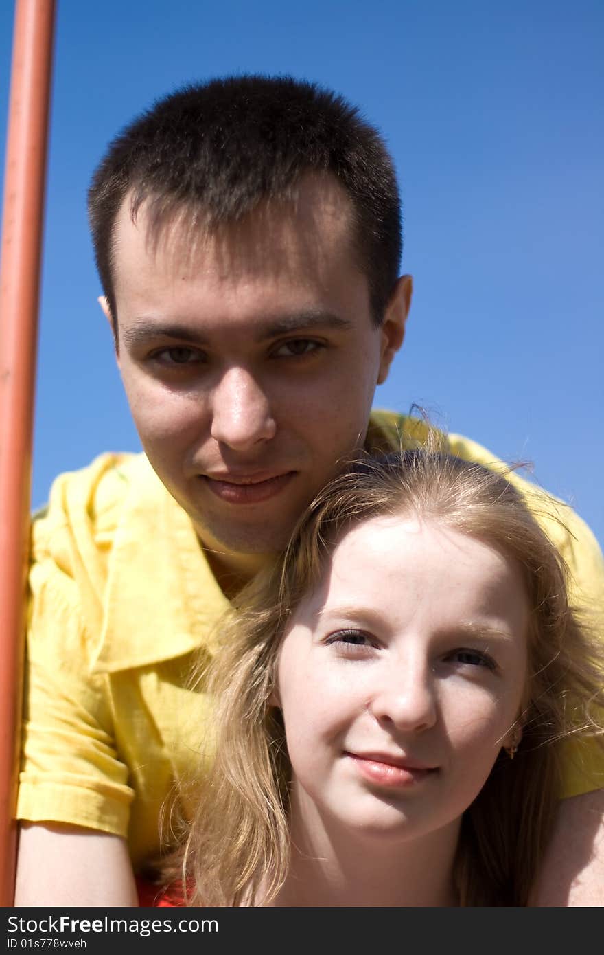 Beautiful young couple is happy. Beautiful young couple is happy