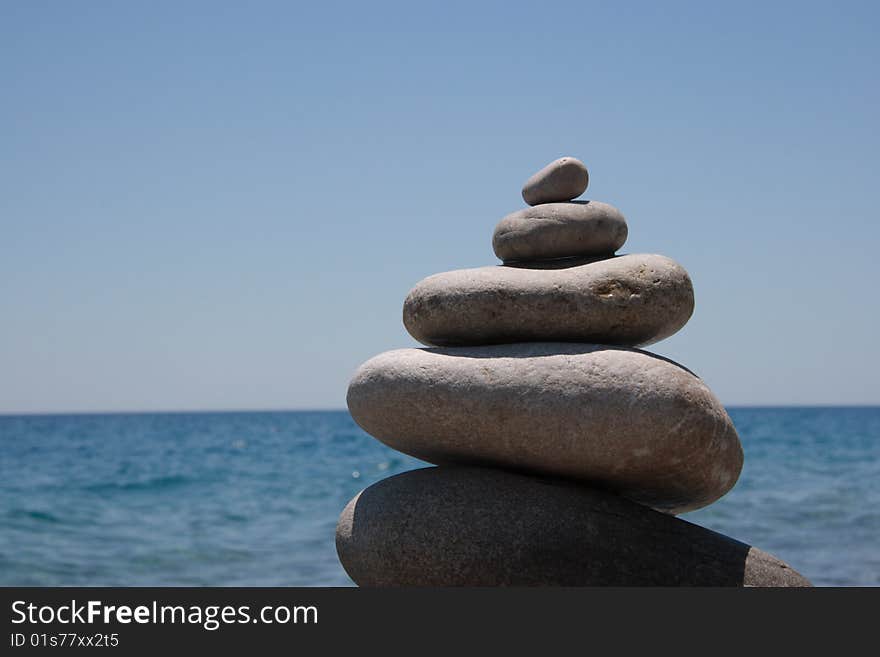 Stones on the seashore