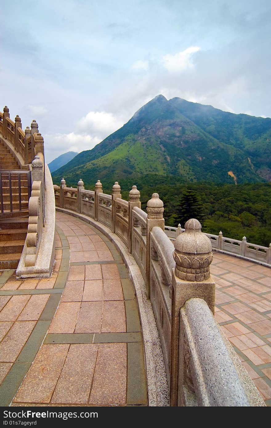 View from the sitting Budha. View from the sitting Budha