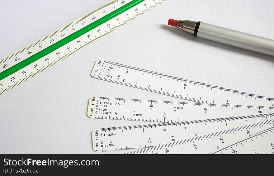 Scale Pencil for Architecture and Construction