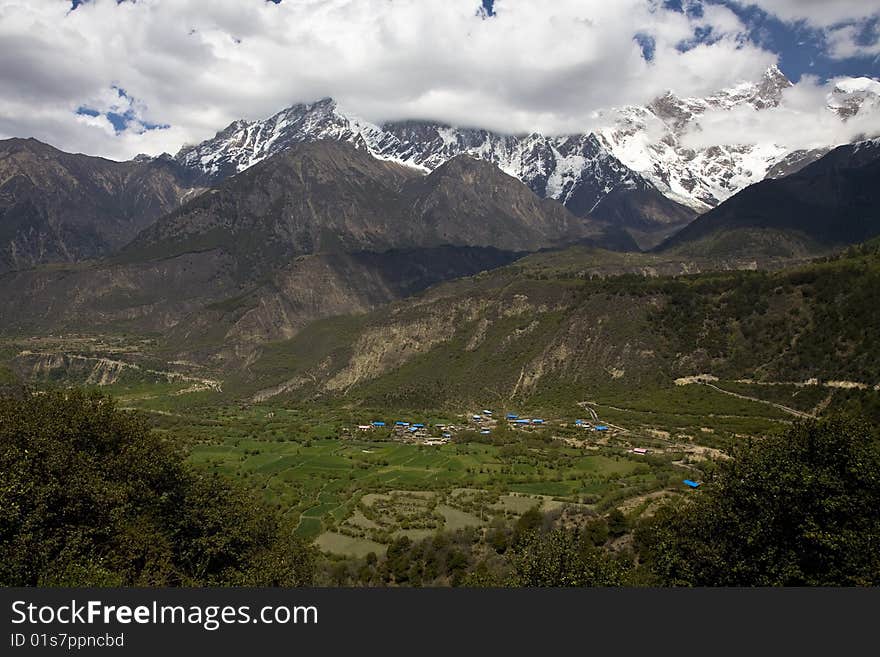 Beautiful landscape in tibet, china