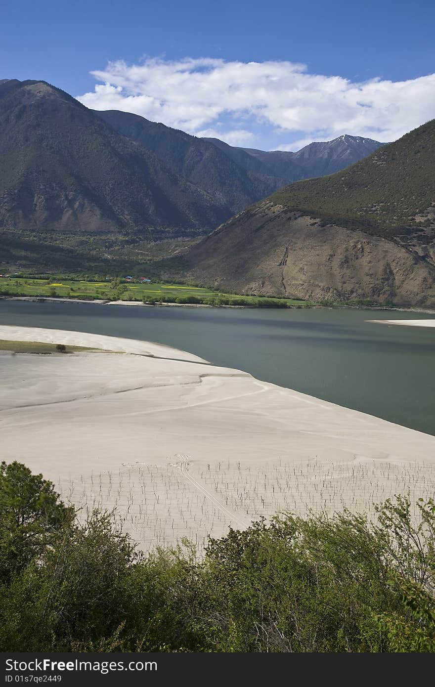 Beautiful landscape in tibet, china