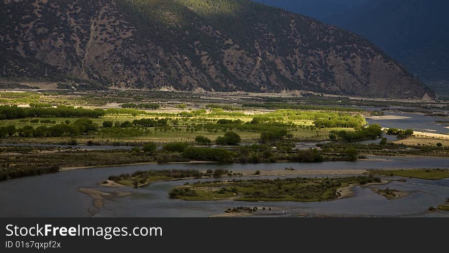 Beautiful landdscape in tibet, china. Beautiful landdscape in tibet, china