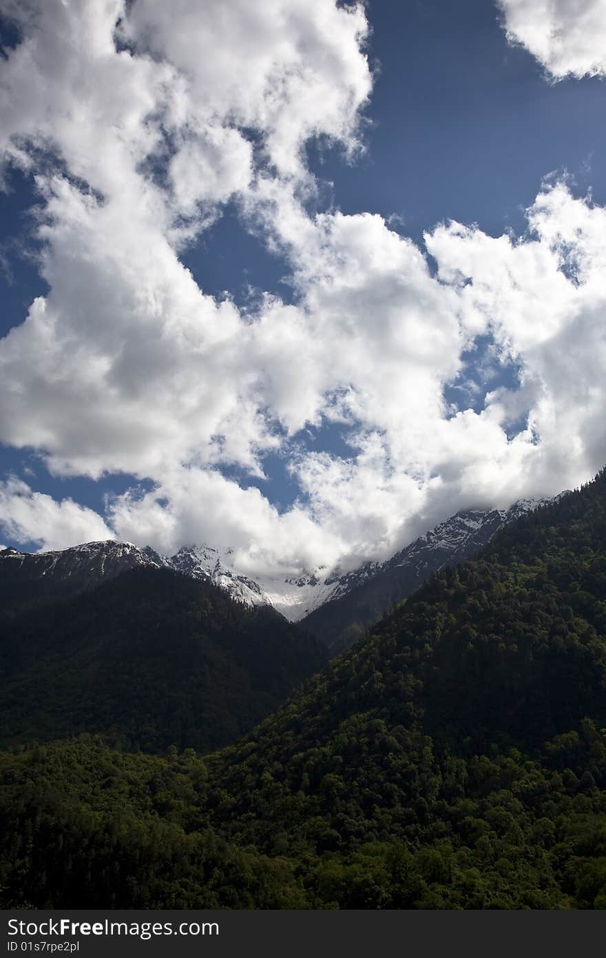 Beautiful landscape in tibet, china