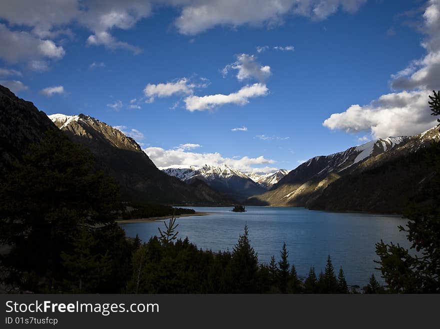 Beautiful landscape in tibet, china. Beautiful landscape in tibet, china