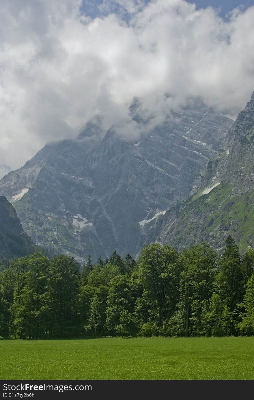 Mountain in Bavarian Alps