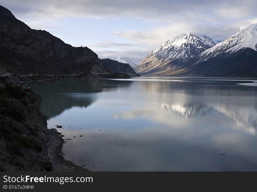 Landscape with lake