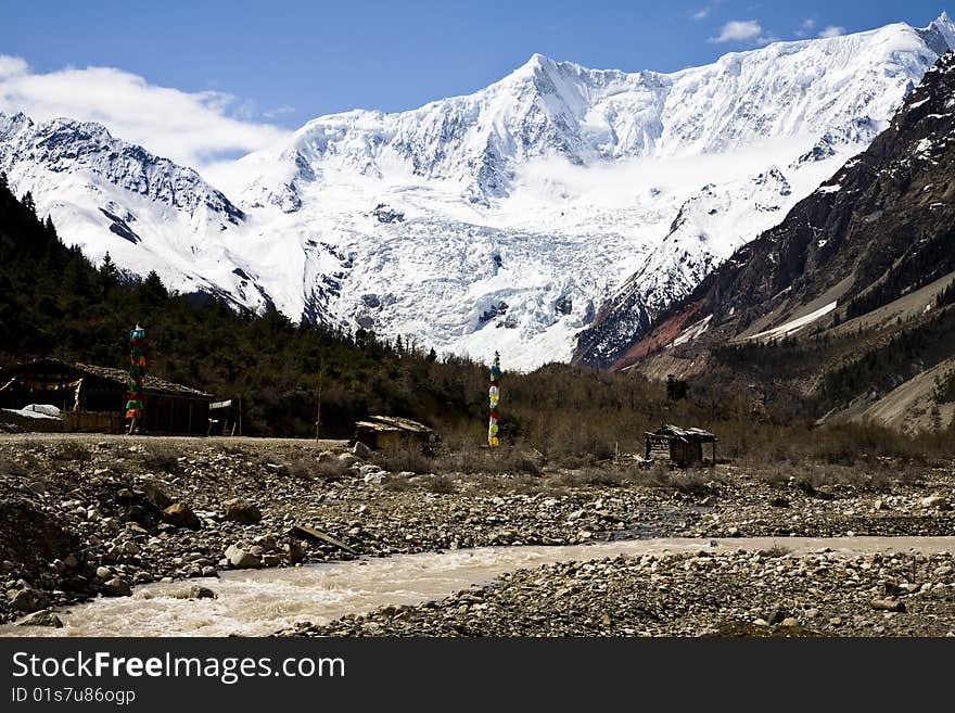 Beautiful landscape in tibet, china