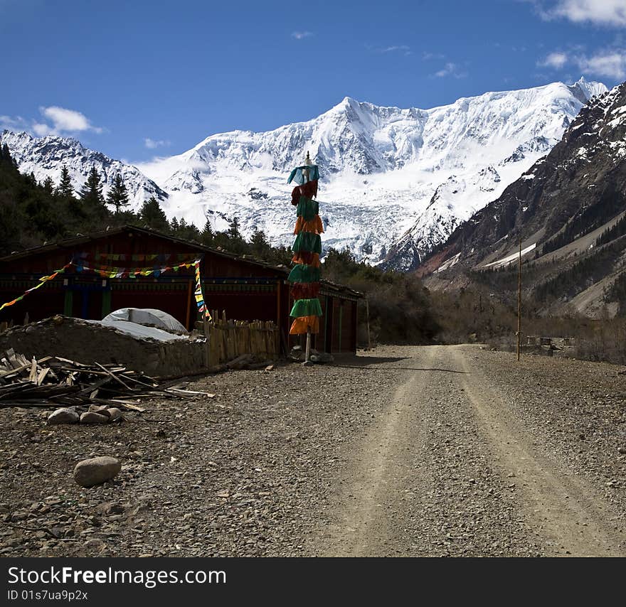 Beautiful landscape in tibet, china