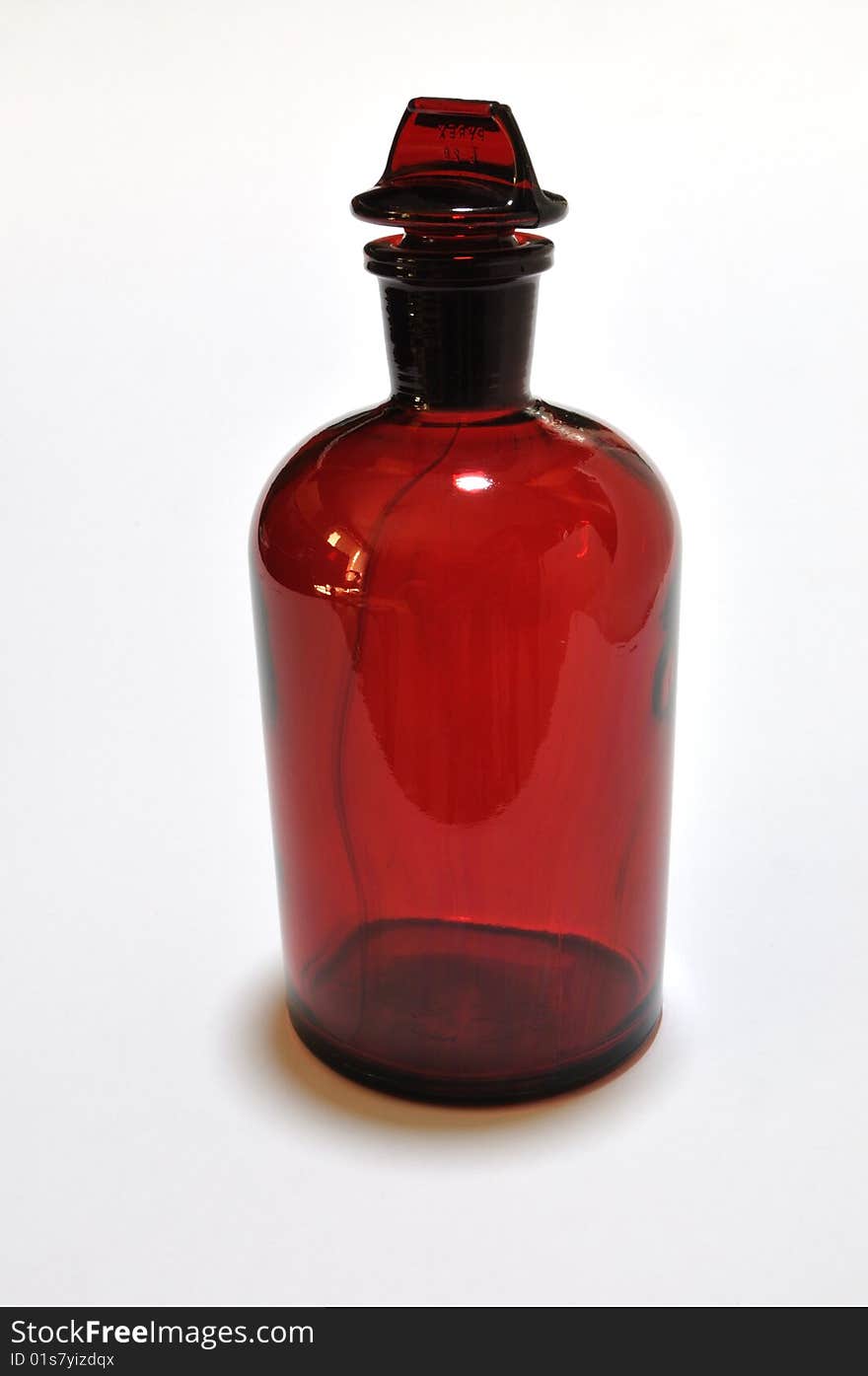 Red Reagent Bottle