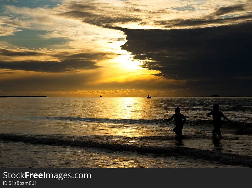 Morning at the beach