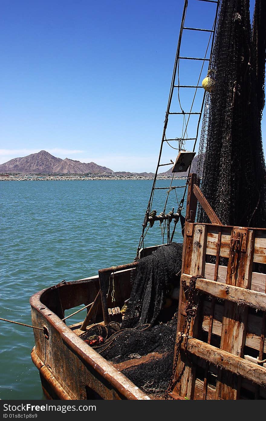 Harbour in San Felipe, Baja California, Mexico. Harbour in San Felipe, Baja California, Mexico