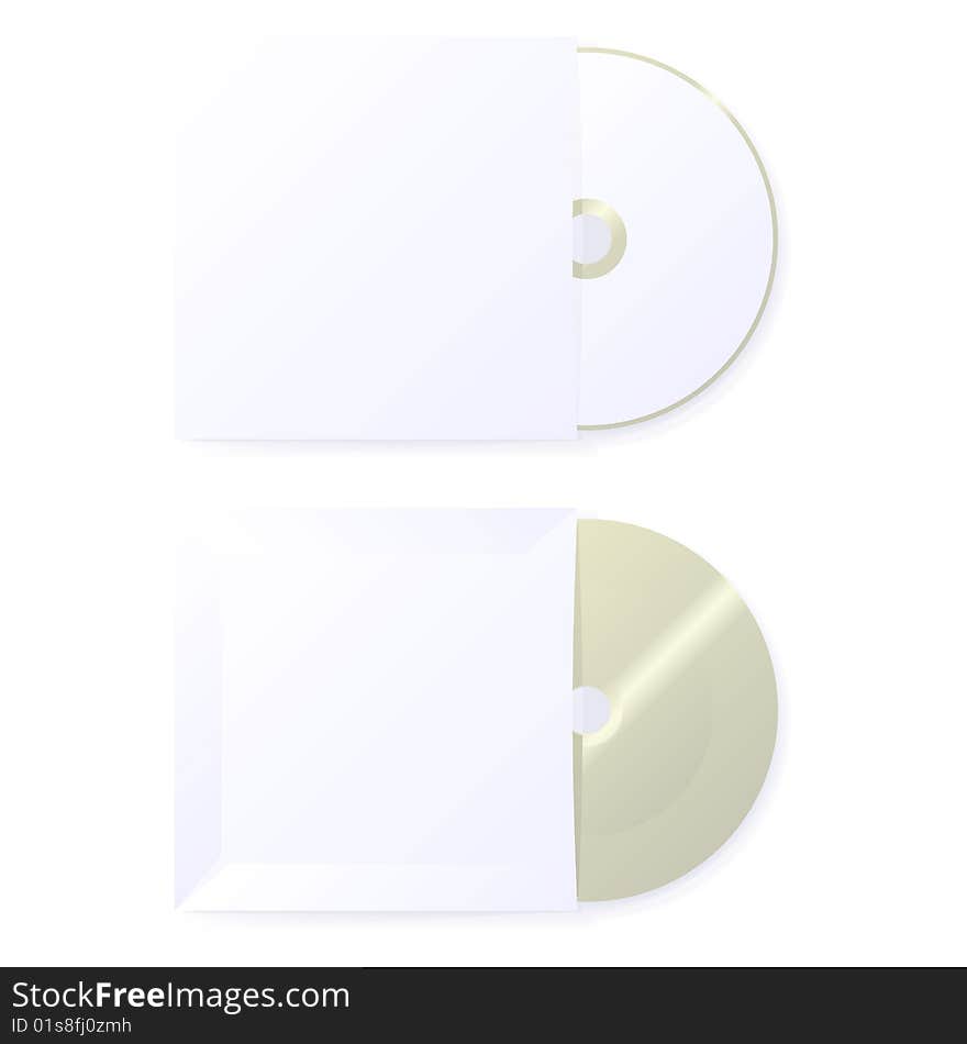 Blank CD showing the front and the back. Available in both jpeg and eps8 format.