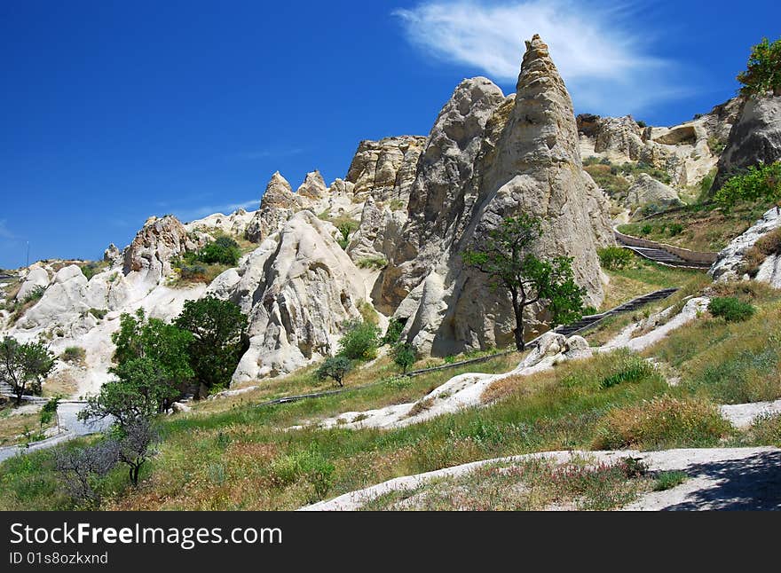 The most famous sight in Turkey's Cappadocia region and rightly so is the Goreme Open-Air Museum. The Goreme Valley holds the region's best collection of painted cave-churches. Medieval orthodox Christian monks (1000-1200 AD) carved the caves from the soft volcanic stone and decorated them with elaborate Byzantine frescoes. The most famous sight in Turkey's Cappadocia region and rightly so is the Goreme Open-Air Museum. The Goreme Valley holds the region's best collection of painted cave-churches. Medieval orthodox Christian monks (1000-1200 AD) carved the caves from the soft volcanic stone and decorated them with elaborate Byzantine frescoes.