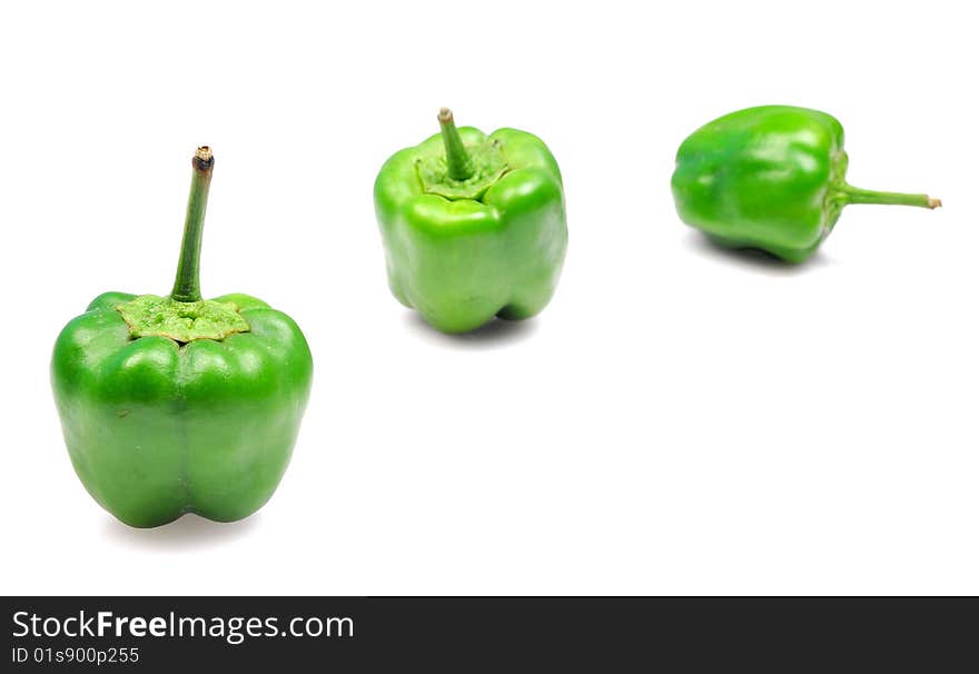 Green capsicums