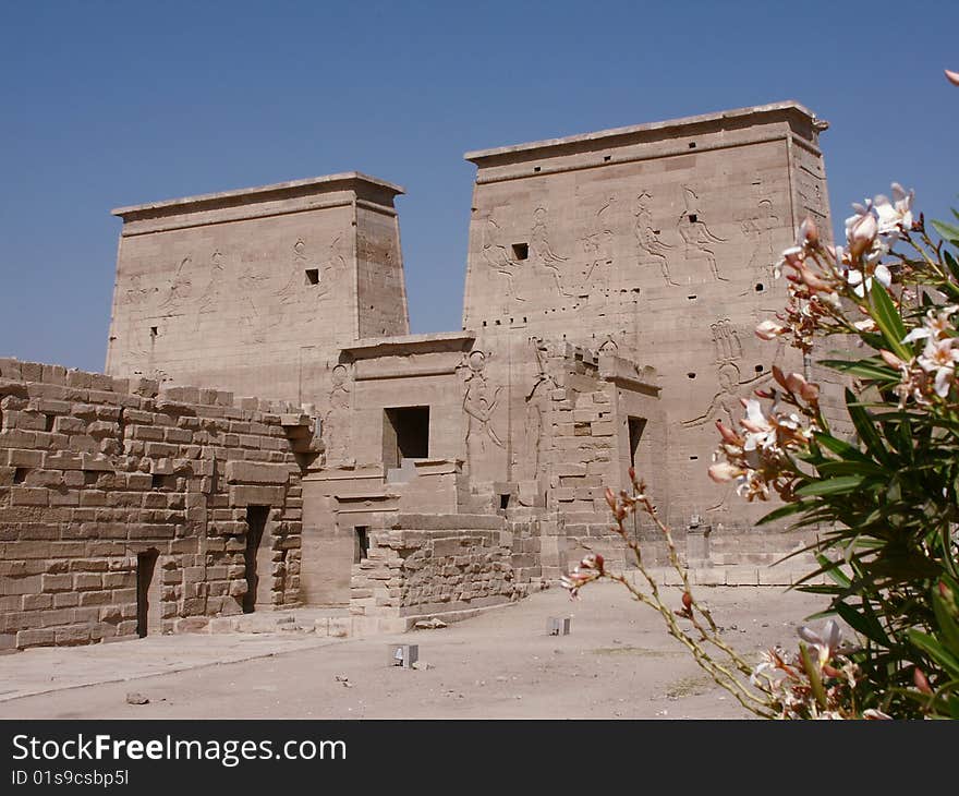 Philae temple - on an little island in the Assuan-water reservoir