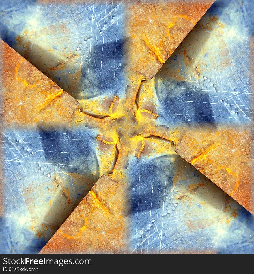 Seamless tile pattern texture background, made from some rusted metal. Seamless tile pattern texture background, made from some rusted metal.