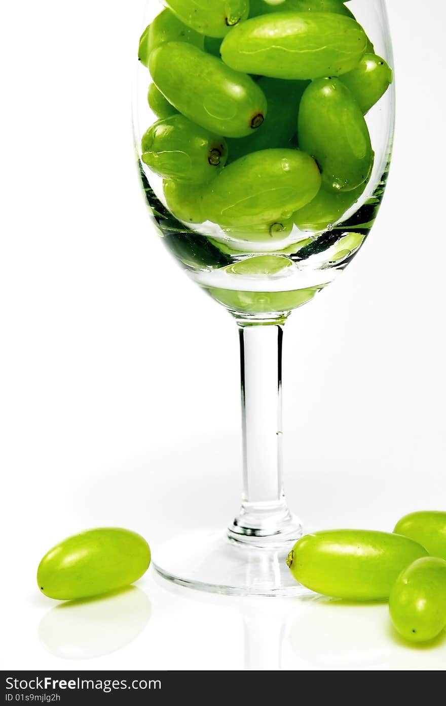 Green Grapes in a Goblet