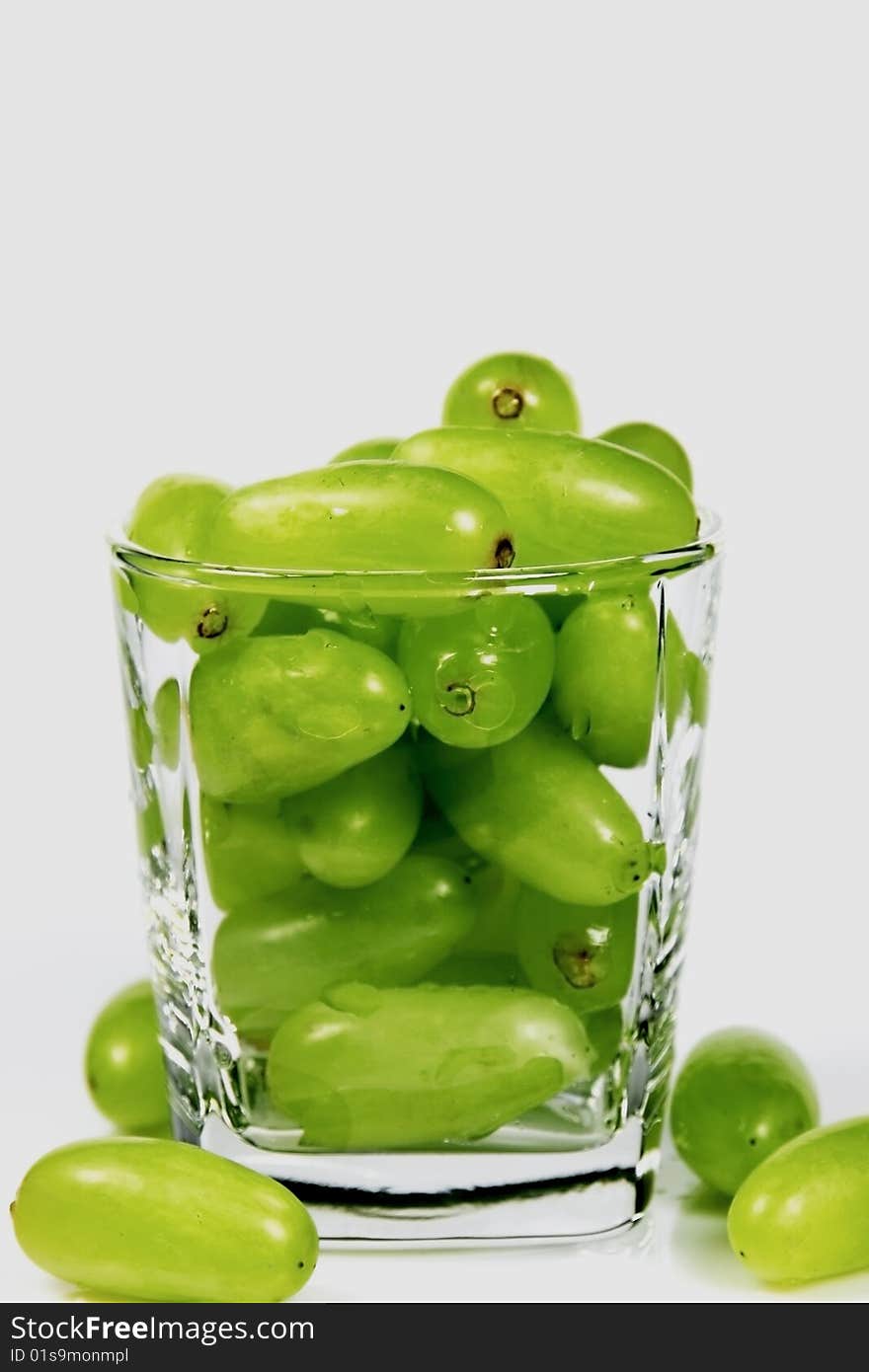 Green Grapes in a Cup