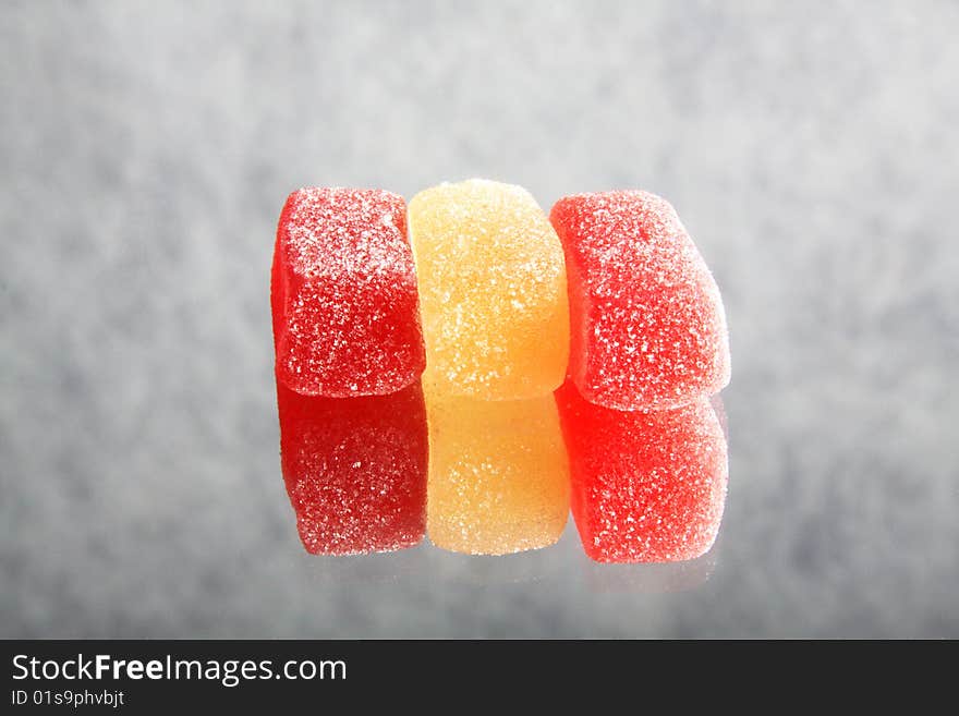 Three jelly-candies