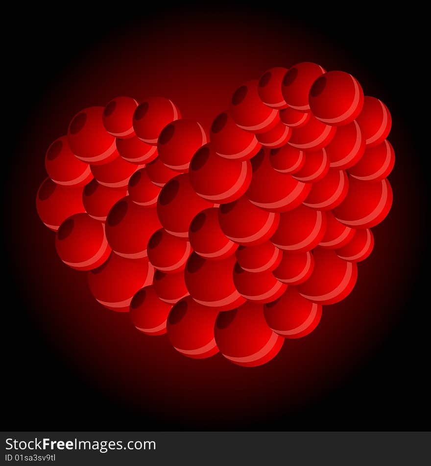 Vector illustration of Heart Shape