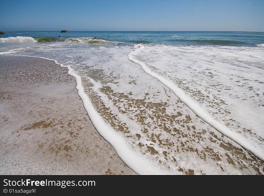 Empty beach in Santa Cruz California. Empty beach in Santa Cruz California