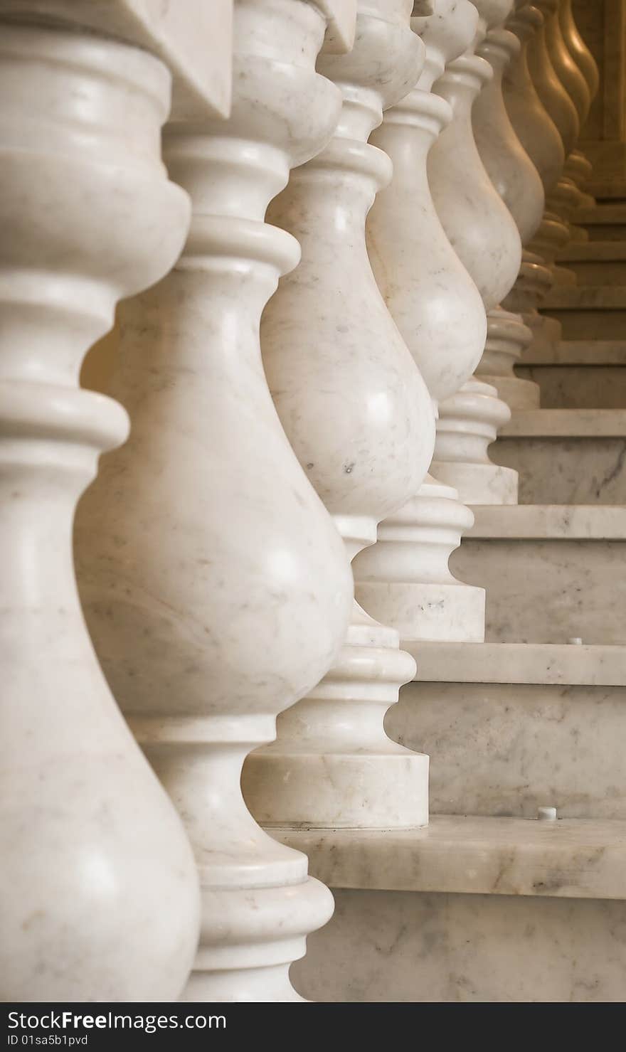 Marble ladder on a empire style