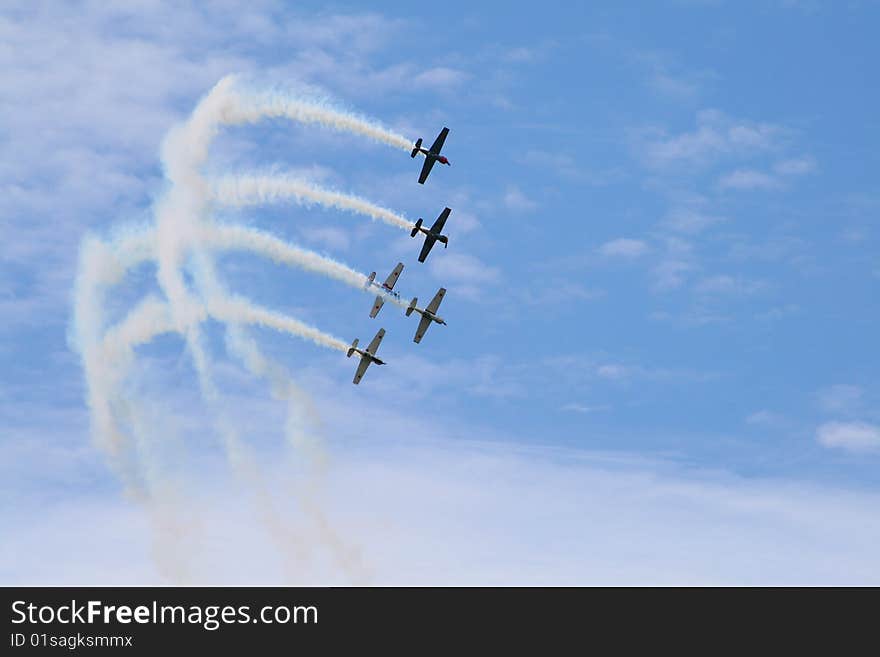 A air show at Biggen Hill uk