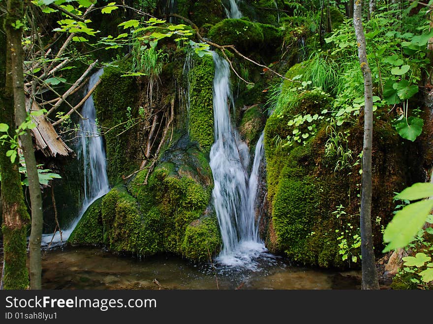 Falls in Plitvice national park