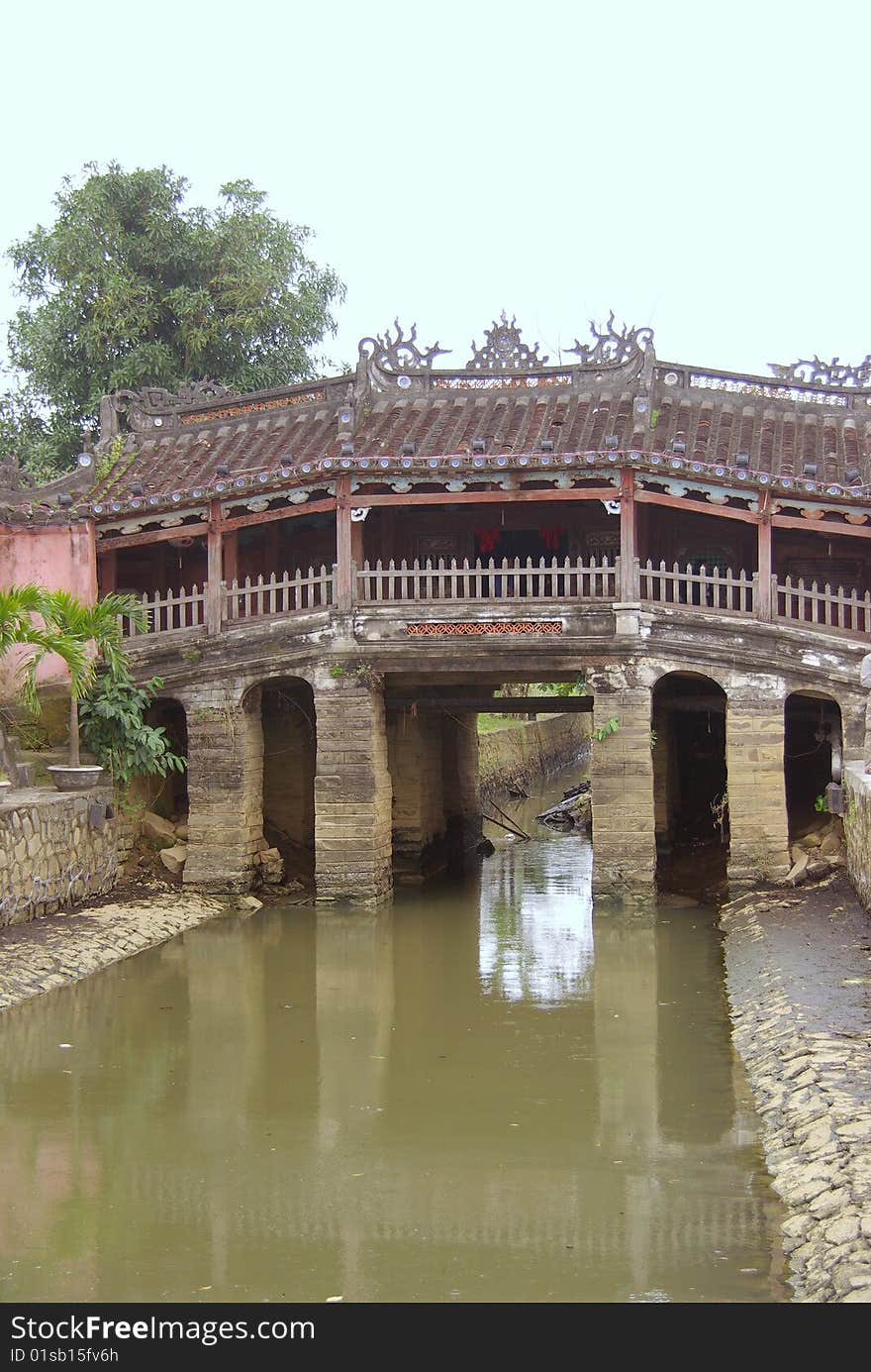 The Cau Nhat Ban bridge in Hoi An. The Cau Nhat Ban bridge in Hoi An